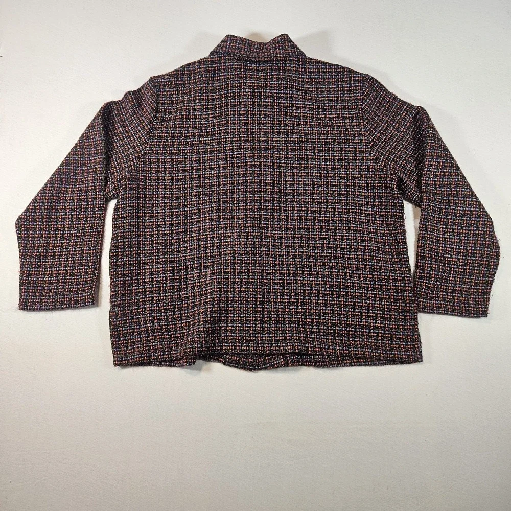 Vintage Sarah Bentley Blazer Jacket Women's Size 18W Boucle Acrylic Tweed‎